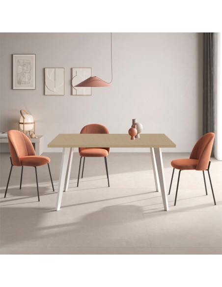 Mesa rectangular fija INNA