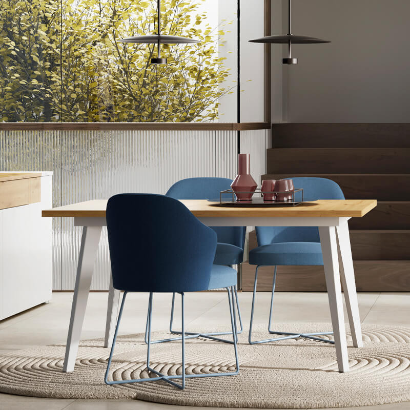Mesa rectangular fija INNA