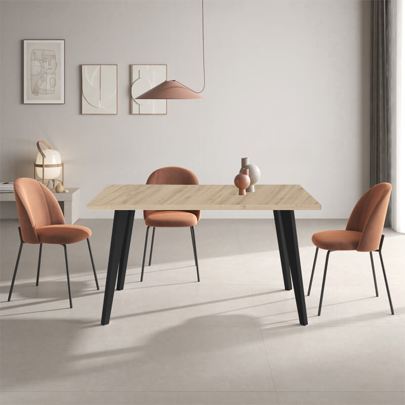 Mesa rectangular fija INNA