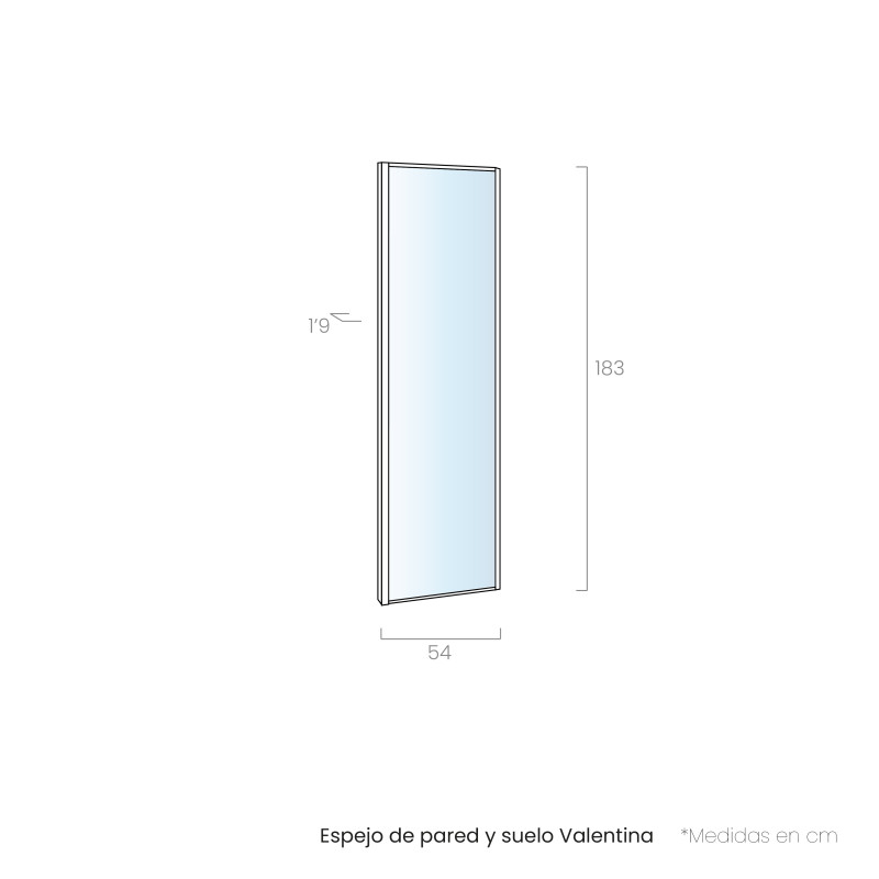 Espejo de pared y suelo VALENTINA