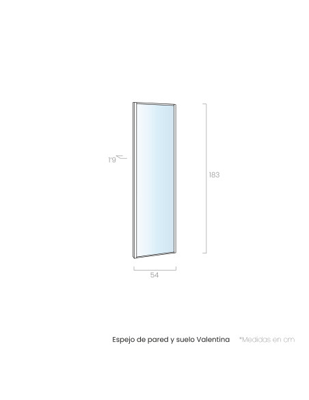 Espejo de pared y suelo VALENTINA