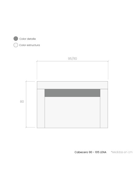 Cabecero 90 - 105 LENA