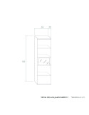 Vitrina alta una puerta MARCO I