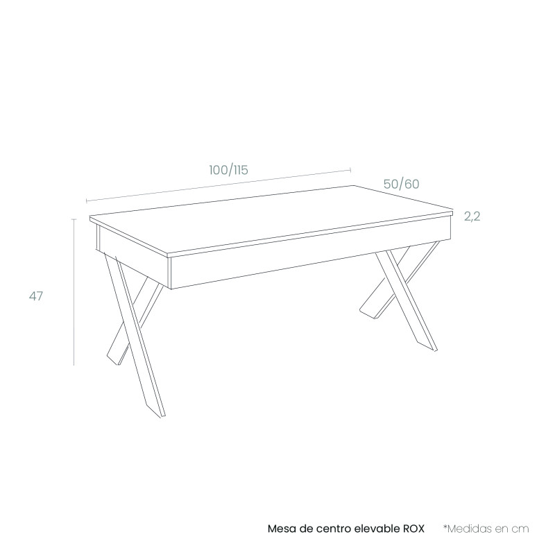 Mesa de centro elevable ROX