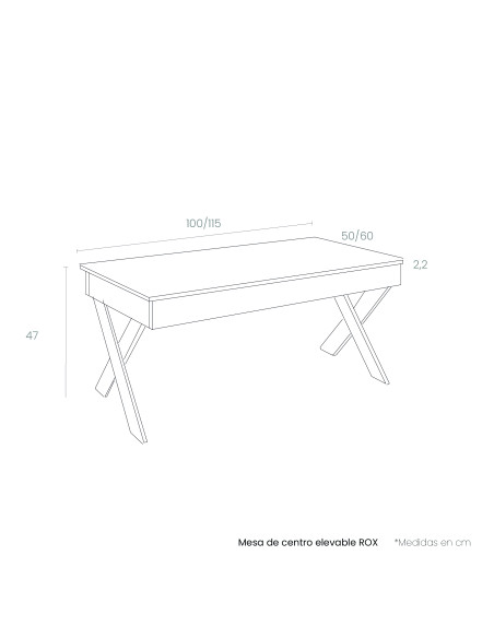 Mesa de centro elevable ROX