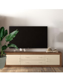 Mueble TV dos cajones y dos puertas 200 cm ROMA
