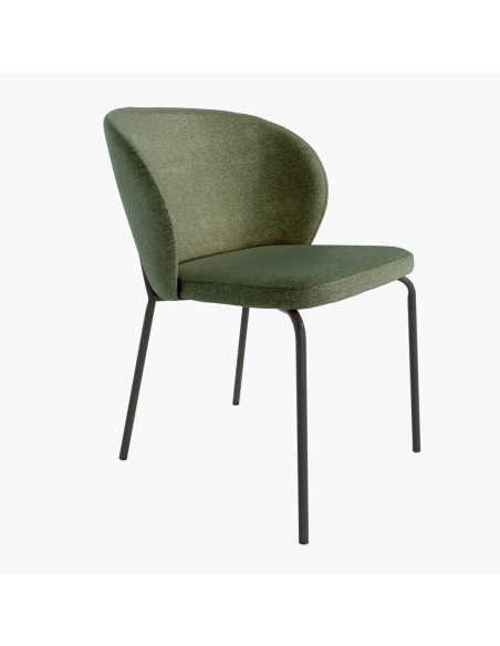 Silla de salón tapizada TECA