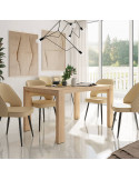 Mesa rectangular pata deslizante CHIARA