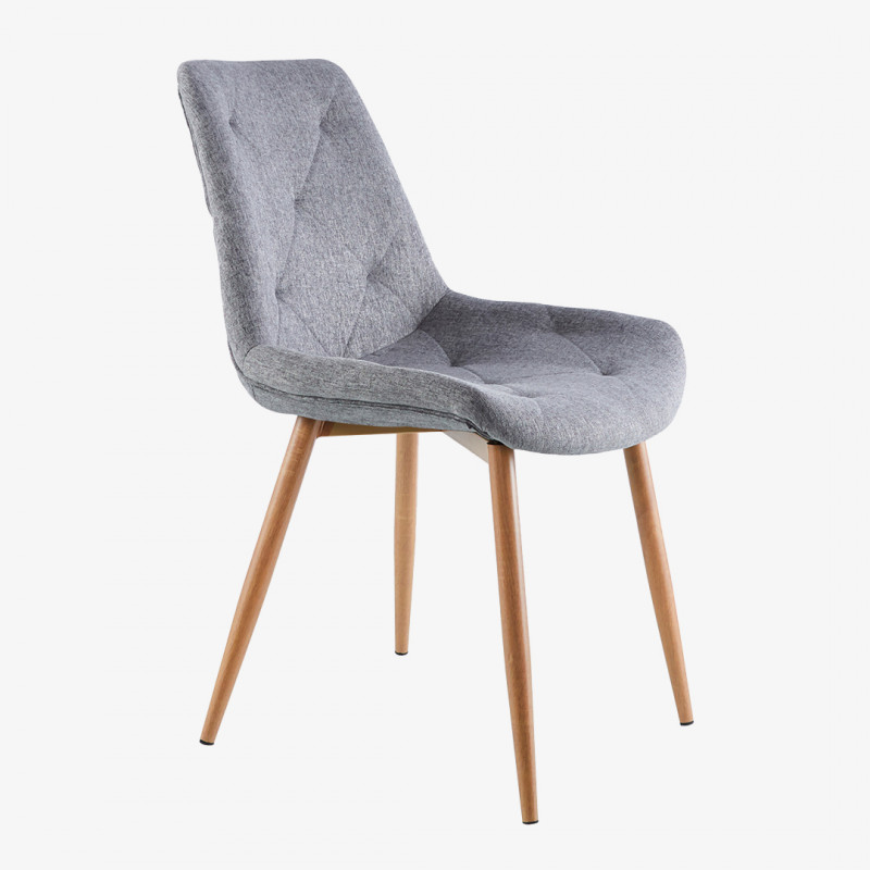 Silla de comedor gris VAIMA