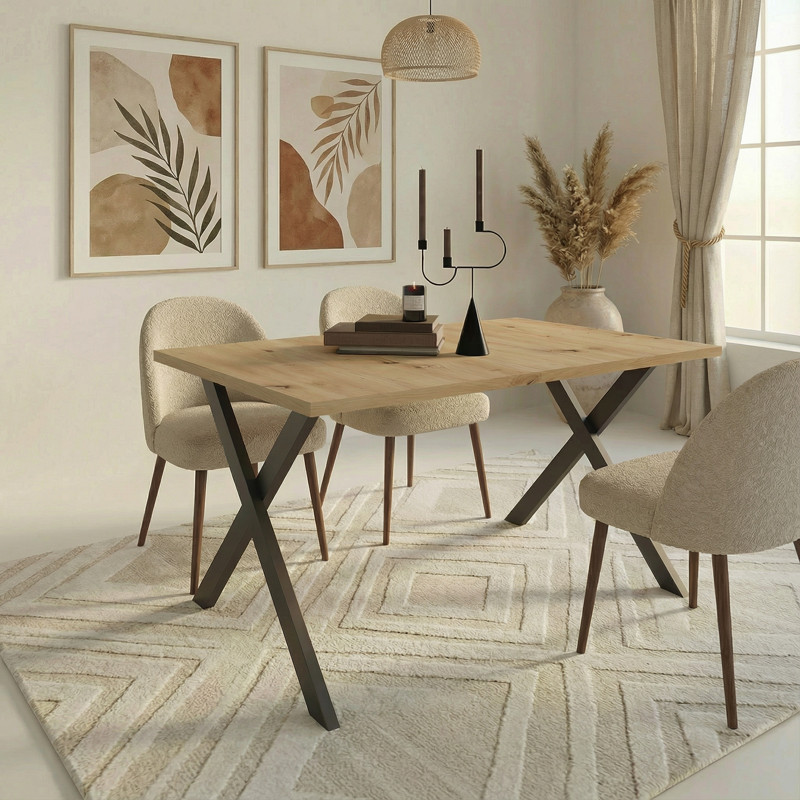 Mesa rectangular fija XENIA