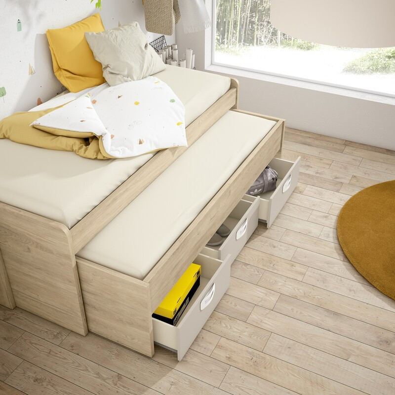 Cama compacta tres cajones MAX