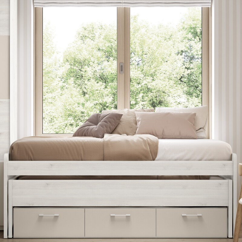 Cama compacta tres cajones MAX