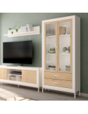 Vitrina dos puertas y dos cajones ROMA
