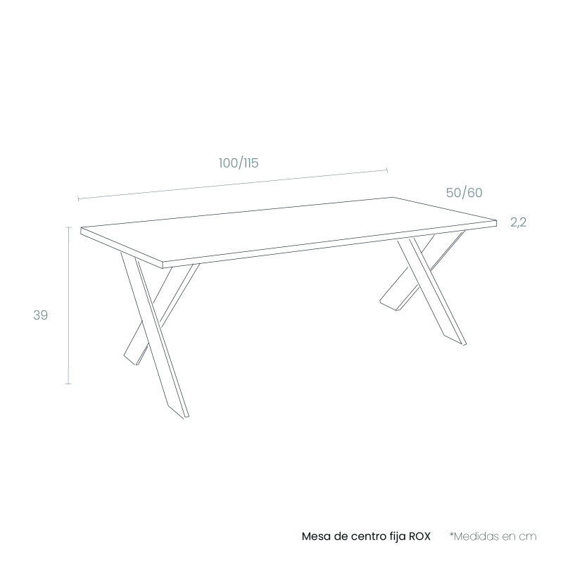 Mesa de centro fija ROX