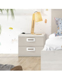Mesita de noche dos cajones MAX