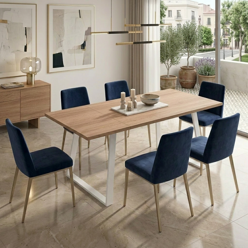 Mesa rectangular extensible SANA