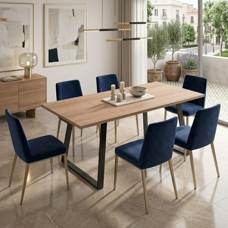 Mesa rectangular extensible SANA