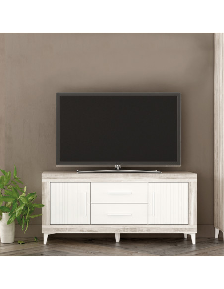 Mueble TV dos cajones y dos puertas ROMA