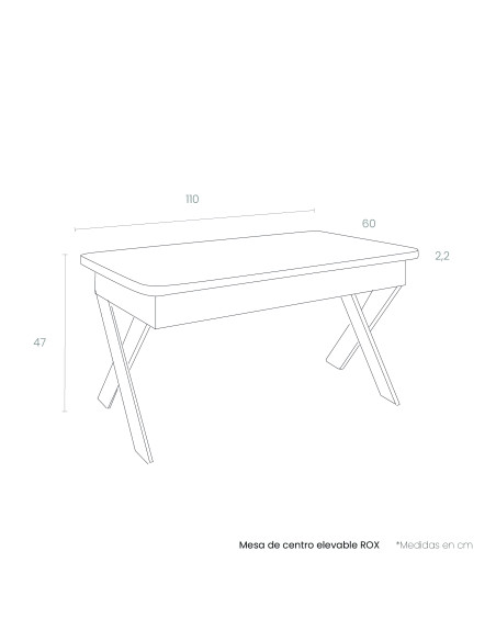 Mesa de centro elevable ROX I
