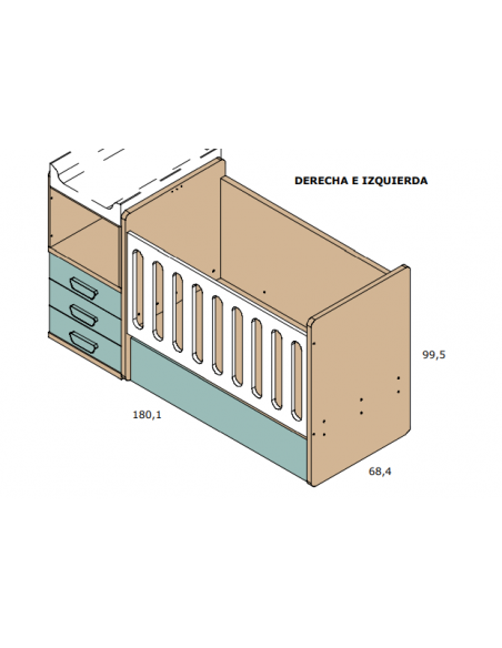 Cuna evolutiva o convertible ANTONELLA