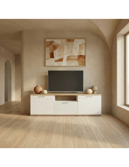 Mueble TV dos puertas y cajón MARCO II