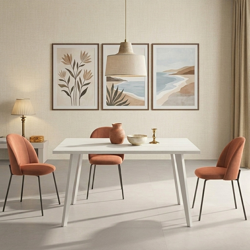 Mesa rectangular fija INNA