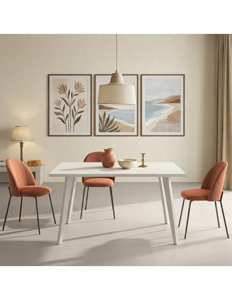 Mesa rectangular fija INNA