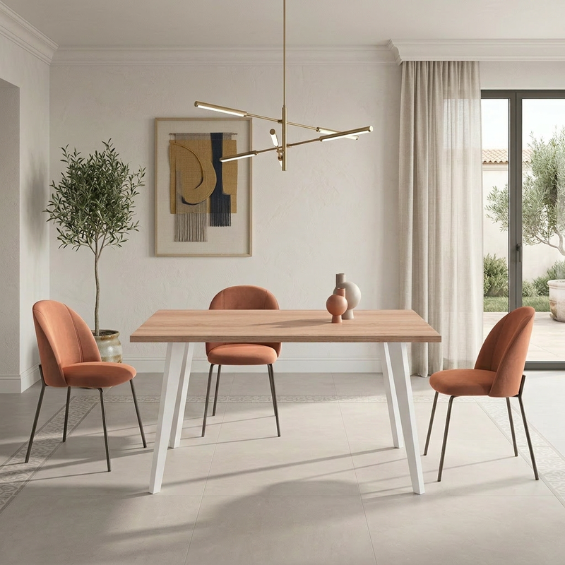 Mesa rectangular fija INNA