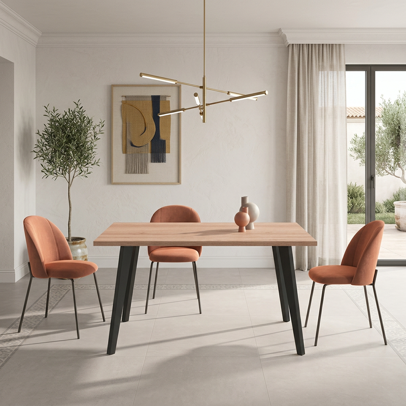 Mesa rectangular fija INNA