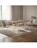 Mesa comedor rectangular extensible ALMA