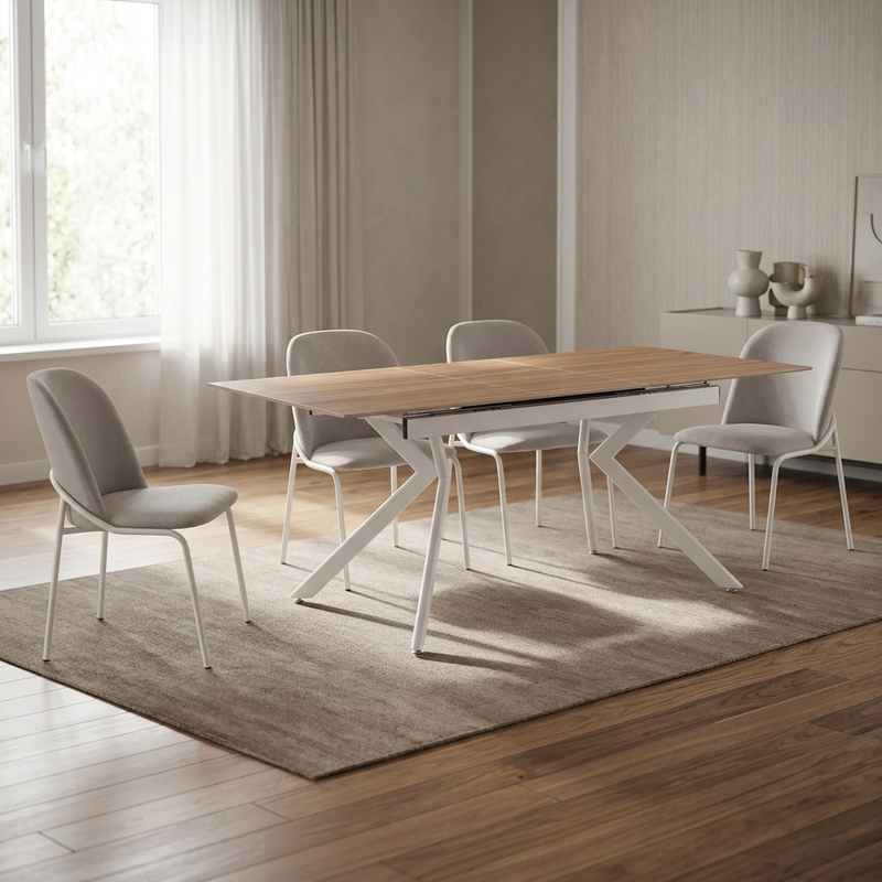 Mesa comedor rectangular extensible ALMA
