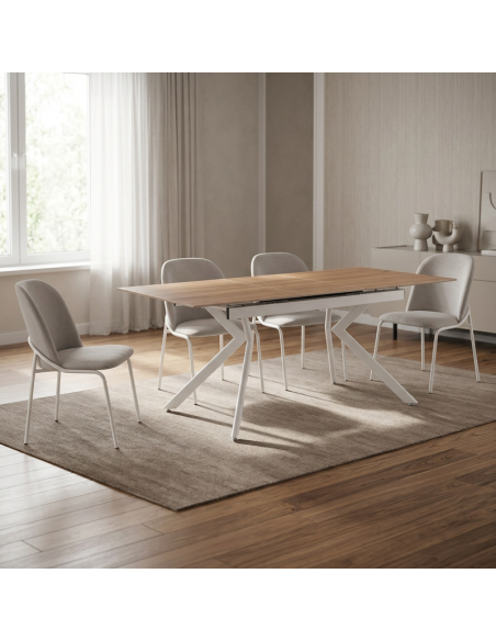 Mesa comedor rectangular extensible ALMA