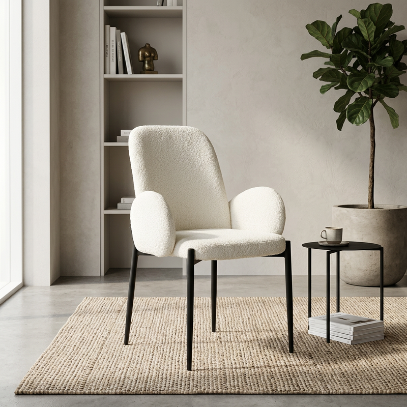 Silla de salón tapizada TINA 2