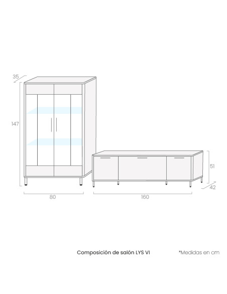 Composición de salón LYS VI