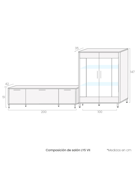 Composición de salón LYS VII