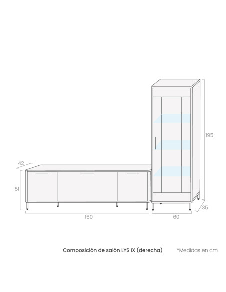 Composición de salón LYS IX