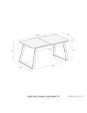 Mesa de comedor extensible LYS