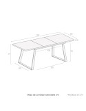Mesa de comedor extensible LYS
