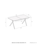 Mesa de comedor extensible LYS I
