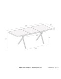 Mesa de comedor extensible LYS I