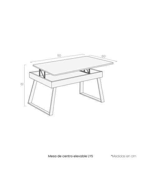 Mesa de centro elevable LYS