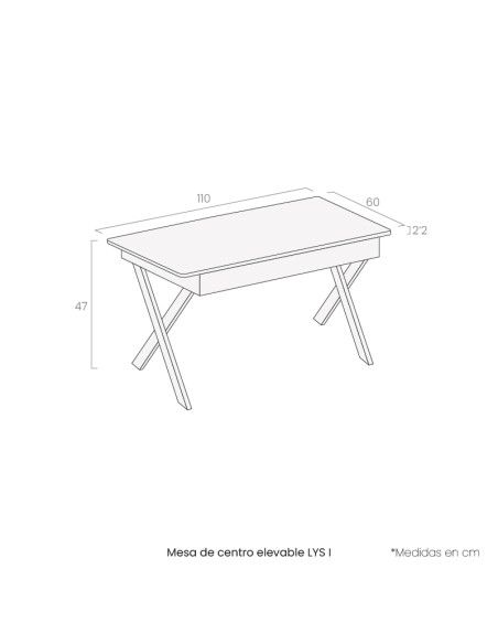 Mesa de centro elevable LYS I