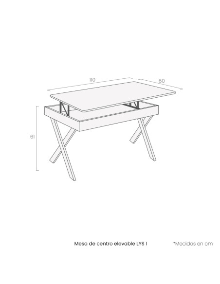 Mesa de centro elevable LYS I