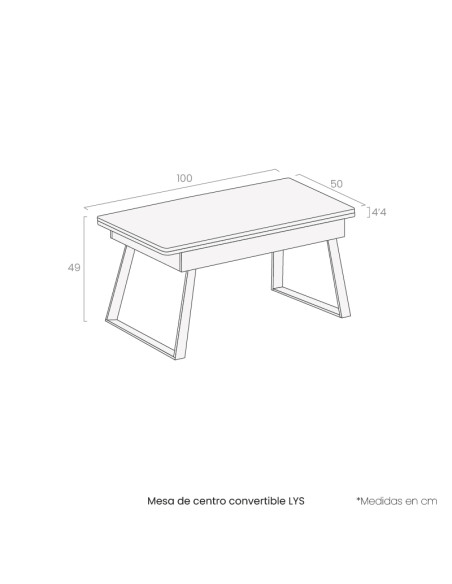 Mesa de centro convertible LYS