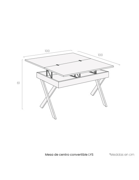Mesa de centro convertible LYS I