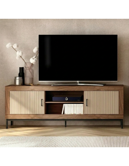 Mueble TV dos puertas y dos huecos 180 cm ROMA