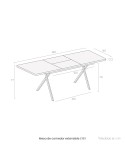 Mesa de comedor extensible LYS I