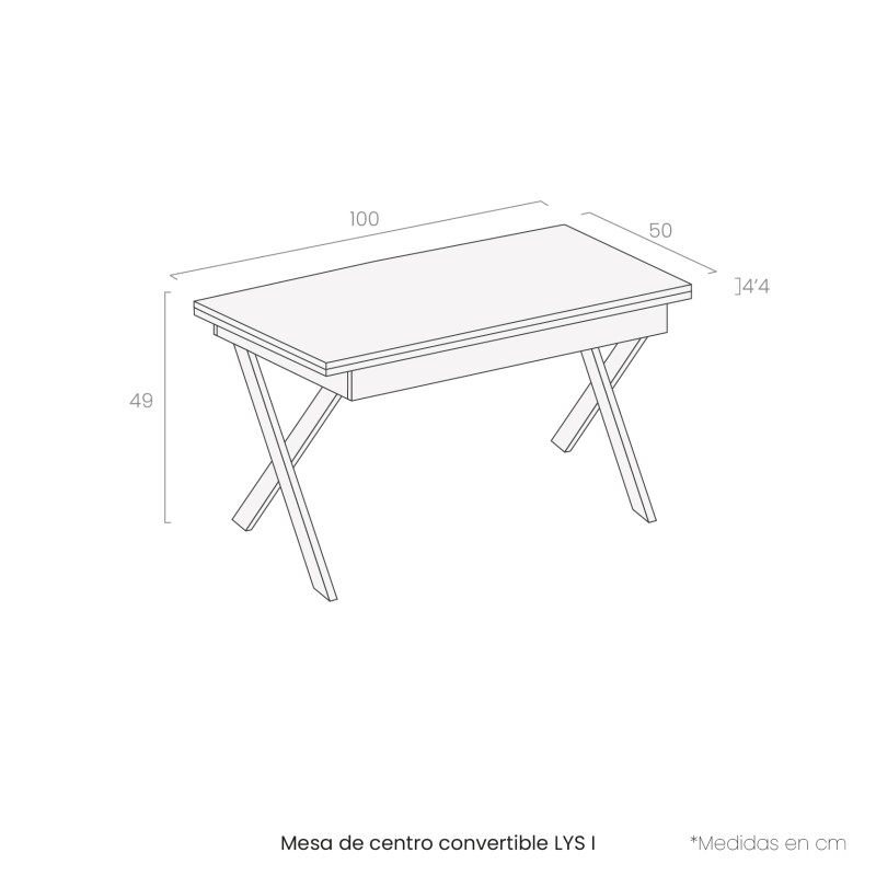 Mesa de centro convertible LYS I