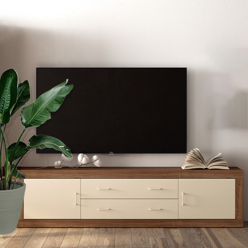 Mueble TV dos cajones y dos puertas 200 cm ROMA