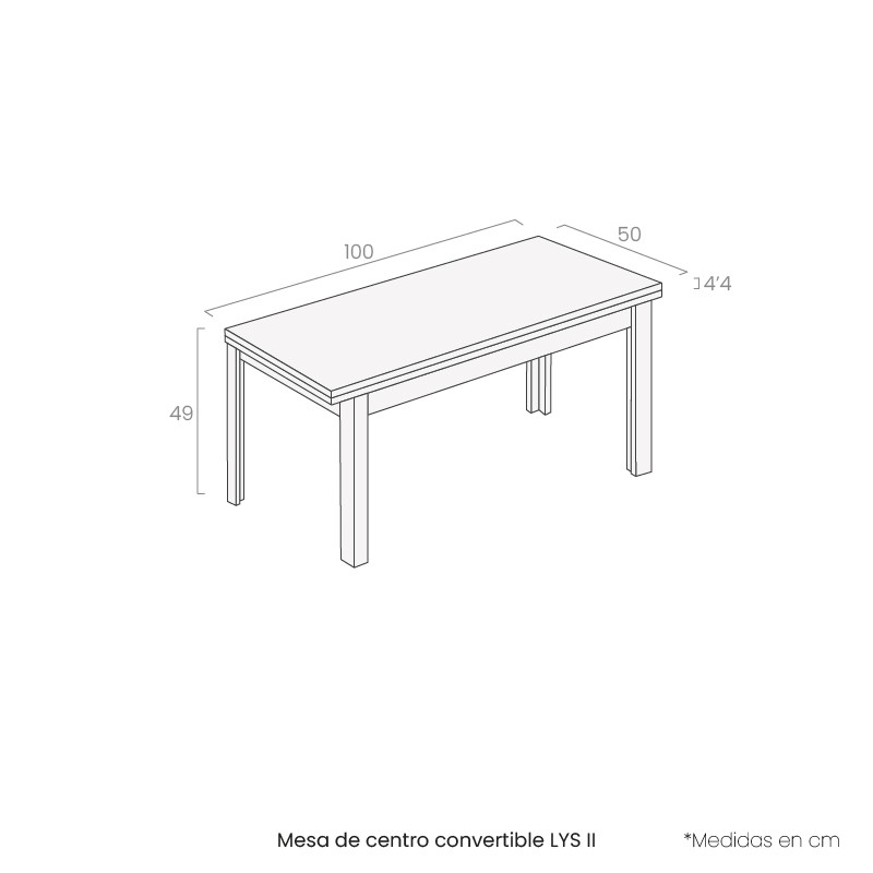 Mesa de centro convertible LYS II